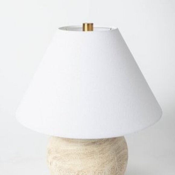 Medium Faux Wood Table Lamp Brown - Threshold Studio McGee - Target - Picture 5 of 7